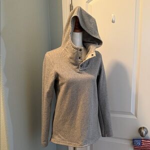 The North Face Gray Hooded Sweatshirt/Jacket